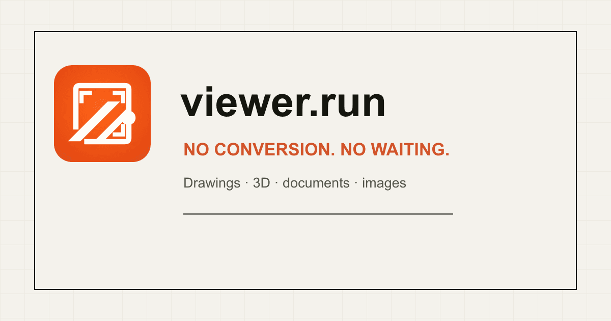 viewer.run의 오렌지 아이콘과 제품 메시지가 담긴 브랜드 이미지